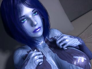 Sex With Cortana On The Bed: Halo 3D Porn Parody free video