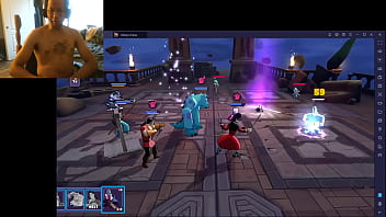 Black Otter Playing Disney Sorcerer's Arena free video