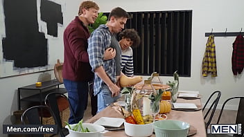 Friendsgiving Meeting With Nate Grimes And His Friends Ends Up In A Wild Raw Fucking Gay Party - Men free video