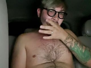 Tattooed Twink Jerks Off In Car Until He Cums free video