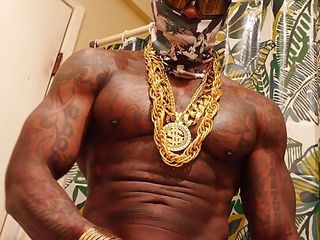 Bbc Worship Hallelujah Johnson (Huge Black Hairy Cock Horus Stroking And Cum) free video