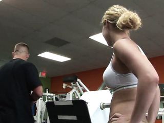 Hot Gym Girl Sucks The Trainer'S Pole After A Workout free video