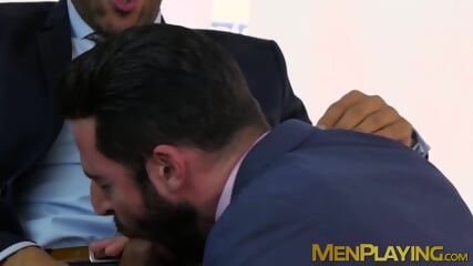 Boss In A Suit Anal Pounds His Employee After A Blowjob free video